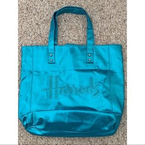 Harrods Limited Blue Tote Bag